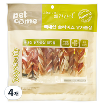 펫컴국내산닭가슴살대구롤, 닭가슴살, 200g, 4개