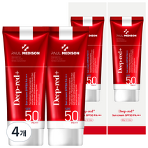 폴메디슨 딥레드 썬크림 SPF50 PA+++ 60ml, 4개