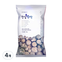 한삽뚝딱 펠렛모래, 10kg, 4개