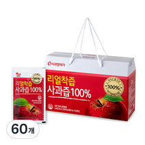 사과망태기 리얼착즙 사과즙 100프로, 80ml, 60개