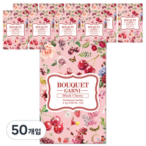 부케가르니 퍼퓸드 샤쉐 옷장방향제 블랙체리, 2.3g, 50개입, 과일/트로피칼향