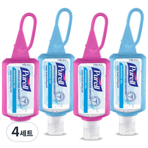 퓨렐 휴대용 손소독제 젤리랩 핑크 30ml x 2p + 블루 30ml x 2p 세트, 4세트