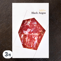블랙 앵거스 윗등심 구이용 (냉장), 200g, 3개
