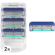 온비유 질레트 호환 프리미엄 밀착 5중 면도날 퓨전 매뉴얼, 2개, 4개입