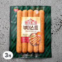 동원에프앤비 캠핑 앤 통그릴 부어스트, 500g, 3개