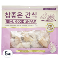 참좋은간식 헬로도기 강아지 간식 600g, 그대로닭가슴살, 5개