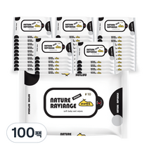 하비앙쥬 미니 물티슈 휴대용, 10매, 100팩