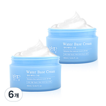 맑을담 워터 베이스 수분 크림, 90ml, 6개