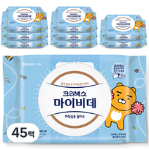 뉴 크리넥스 마이비데 클린케어 카카오 캡형, 40매, 45팩