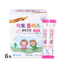 중외제약 락토플러스 생 유산균 키즈, 100g, 6개