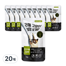 리첼 고양이 보양삼계탕 닭고기와단호박 습식사료, 120g, 20개