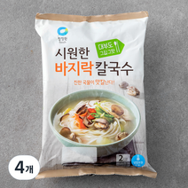 청정원 바지락칼국수, 366g, 4개