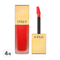 스타일71 리얼매트 립 플루이드 4g, S3 스포트라이트 코랄, 4개
