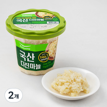 풀무원 다진마늘 용기, 260g, 2개