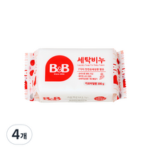 비앤비 유아의류용 세탁비누 카모마일, 4개