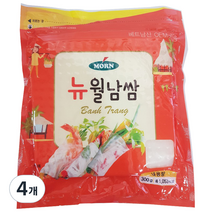 MORN 뉴 월남쌈 라이스페이퍼 사각, 300g, 4개