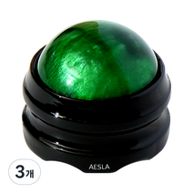 애슬라 360도 롤링 마사지볼, 그린, 3개