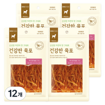 굿데이 건강한육포 강아지간식, 미니 닭가슴살 맛, 12개