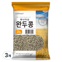 대구농산 완두콩, 2kg, 3개