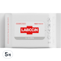 랩신 v3 손소독 티슈, 20매, 5개