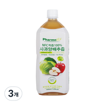 파모빗 사과 양배추 NFC 저온착즙, 3개, 1000ml