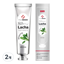 폴메디슨 화이트닝 미백 실버 라차치약, 110g, 2개
