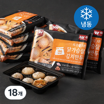 외갓집 3분 닭가슴살 김치만두 (냉동), 180g, 18개