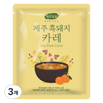 오뚜기 제주담음 제주 흑돼지 카레, 250g, 3개