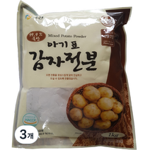 풍전 국산 아기표 감자전분, 1kg, 3개
