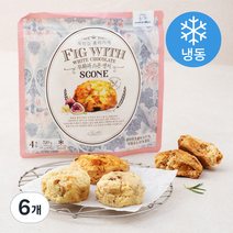 뚝방길홍차가게 무화과 스콘 생지 4개입 (냉동), 320g, 6개