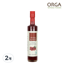 올가홀푸드 100일 자연숙성 생 오미자청, 370ml, 2개