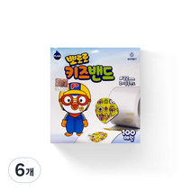 뽀로로 키즈밴드 주사용 롤 100p, 6개