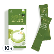 우유와 함께 제주 녹차 라떼 분말, 18g, 5개, 2개