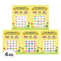 핑크공주 유아 풀스킨 네일스티커 5종 세트, AN5-02, 4세트