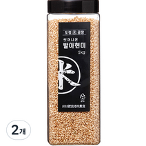 도정공장 씻어나온 발아현미, 1kg, 2개