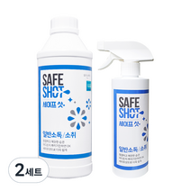 세이프샷 살균소독제 1L + 500ml 세트, 2세트