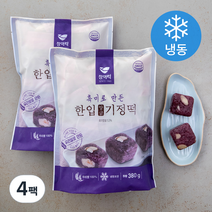 창억 흑미로 만든 한입 앙금기정떡 (냉동), 380g, 4팩