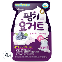 아이배냇 핑거 요거트, 블루베리, 20g, 4개