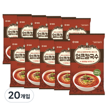 샘표 얼큰 칼국수, 101g, 20개