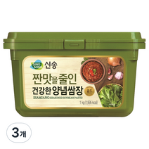 신송식품 짠맛을줄인 건강한 양념쌈장, 1kg, 3개