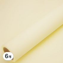 솔로몬샵 무광 양면 종이롤 포장지 50g, 아이보리, 6개