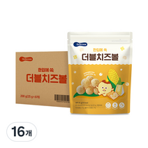 베베쿡 더블치즈볼 과자, 16개, 더블치즈