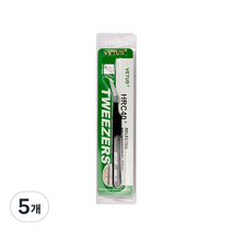 VETUS 트위져 핀셋 ESD-17, 블랙, 5개