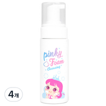 핑크공주 핑키 키즈 버블 폼 클렌징, 150ml, 4개
