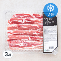 모아미트 캐나다산 보리먹인 암퇘지 삼겹살 (냉동), 800g, 3개