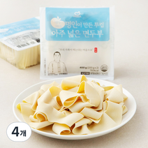 한둘 명인이 만든 투컵 아주 넓은 면두부, 4개, 200g