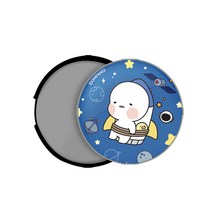 옴팡이 샤이닝 베리 스마트톡 싱글플레이트 세트, 우주팡, 1세트