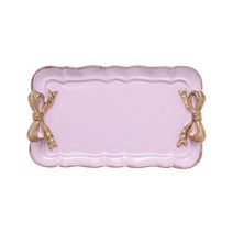 무다스 빈티지 렉탱글 리본 다용도 수납 인테리어 트레이, 바이올렛