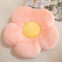 라이브잇 꽃잎 방석 등받이쿠션, 핑크