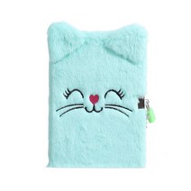 러블리한 동물 자물쇠 비밀 일기 노트장, 민트, 1개